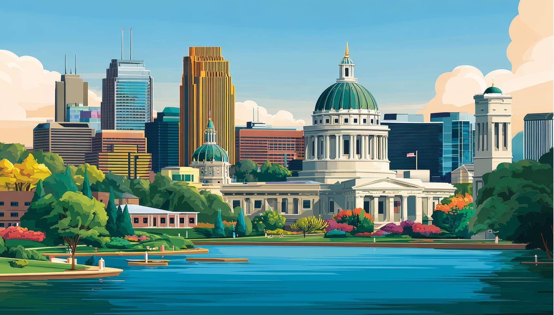 Twin Cities Skyline